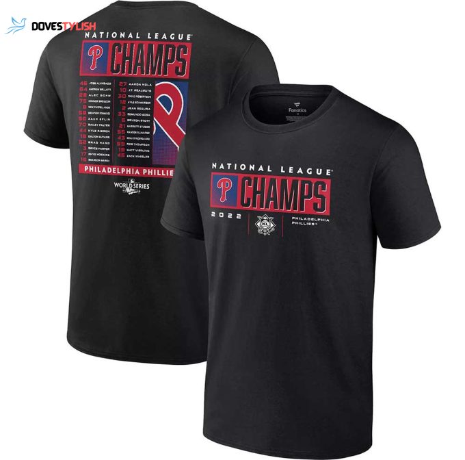 Get Ready to Celebrate: Grab Your MLB 2022 National League Champions Philadelphia Phillies T-Shirt Today!