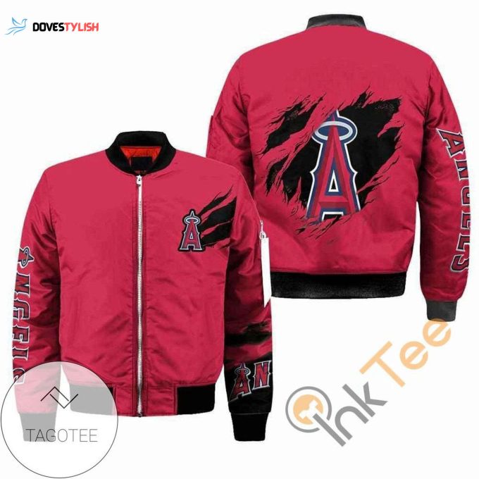 Stylish MLB Los Angeles Angels Bomber Jacket Unisex Gift Tee 2024- Get Yours Now