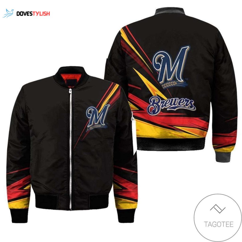 MLB Milwaukee Brewers Bomber Jacket Unisex Gift Tee 2024: Stylish and Official Team Merchandise for Brewers Fans