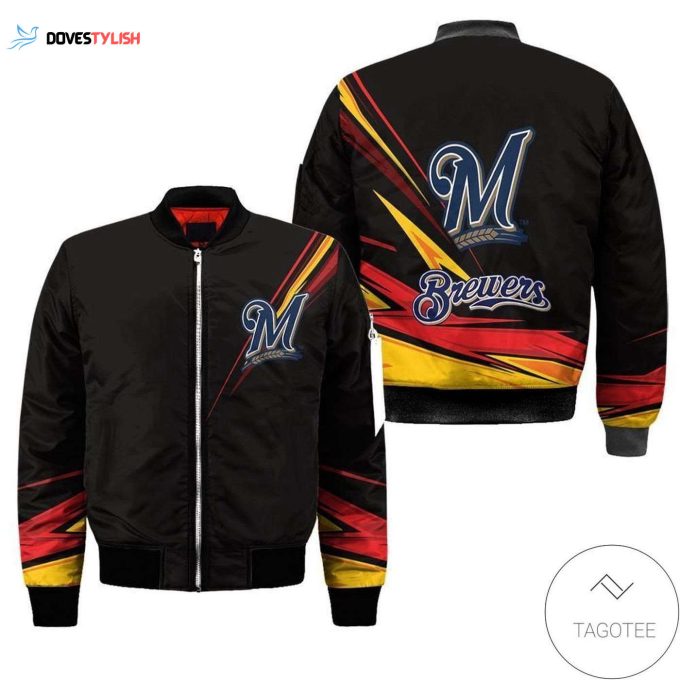 MLB Milwaukee Brewers Bomber Jacket Unisex Gift Tee 2024: Stylish and Official Team Merchandise for Brewers Fans