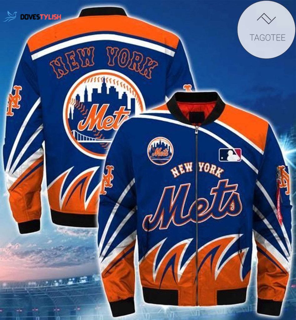 Stylish MLB New York Mets Bomber Jacket Unisex Gift Tee 2024- Show Your Team Spirit!