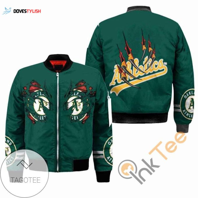 Oakland Athletics Bomber Jacket Unisex Gift Tee 2024- Official MLB Merchandise for Diehard Fans