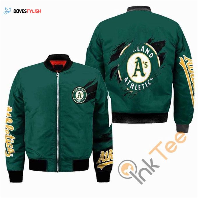 MLB Oakland Athletics Bomber Jacket Unisex Gift Tee 2024: Stylish Fan Gear for Game Day