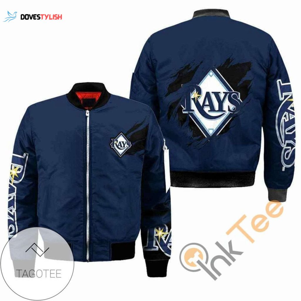 Stylish MLB Tampa Bay Rays Navy Bomber Jacket – Shop Now!