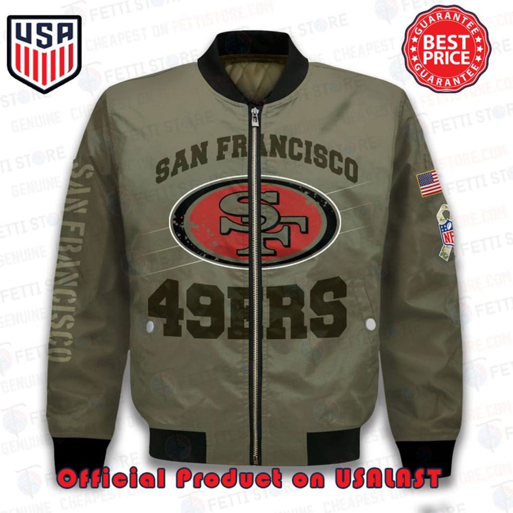 Get Game-Ready with 49ers NFL 2024 Unisex AOP Bomber Jacket – San Francisco Football