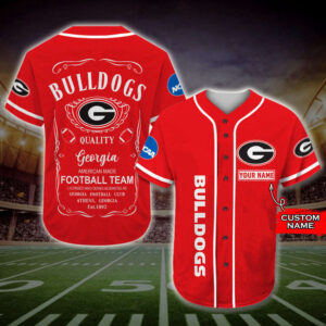 2025 Trending Georgia Bulldogs Jack Daniel s 3D Baseball Jersey - Personalized All-Over Print