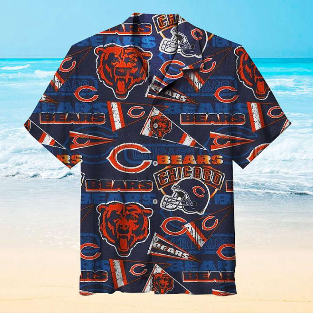 NFL Chicago Bears Vintage Hawaiian Shirt NFL Chicago Bears Vintage Hawaiian Shirt