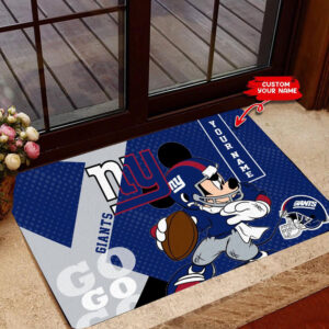 New York Giants Personalized Doormat, Gif For Home Decor