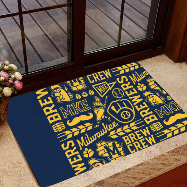 Milwaukee Brewers Doormat,  Gift For Home Decor
