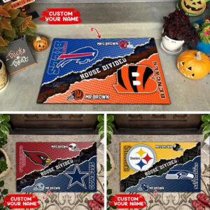NFL , House Divided , Custom Doormat, Gift For Home Decor