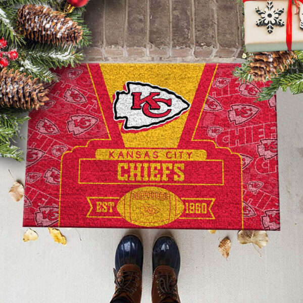 Kansas City Chiefs Doormat, Gift For Home Decor