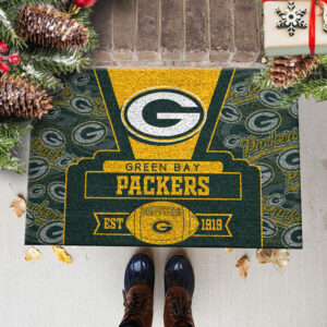 Green Bay Packers Doormat, Gift For Home Decor
