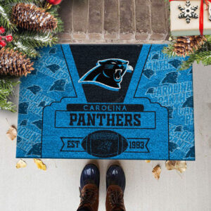 Carolina Panthers Doormat, Gift For Home Decor