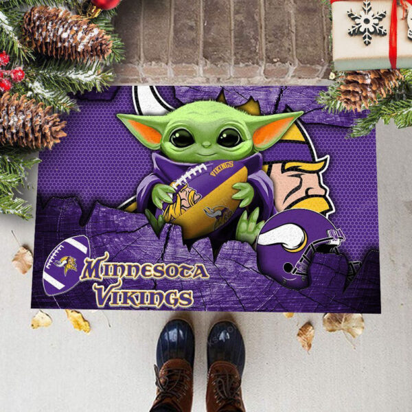 Minnesota Vikings Doormat, Gift For Home Decor