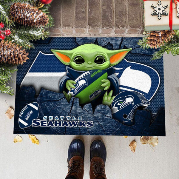 Seattle Seahawks Doormat, Gift For Home Decor