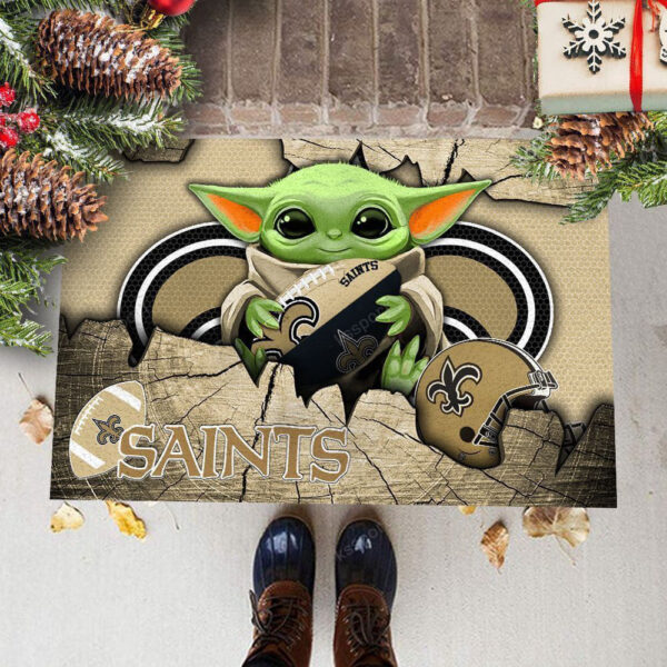 New Orleans Saints Doormat, Gift For Home Decor