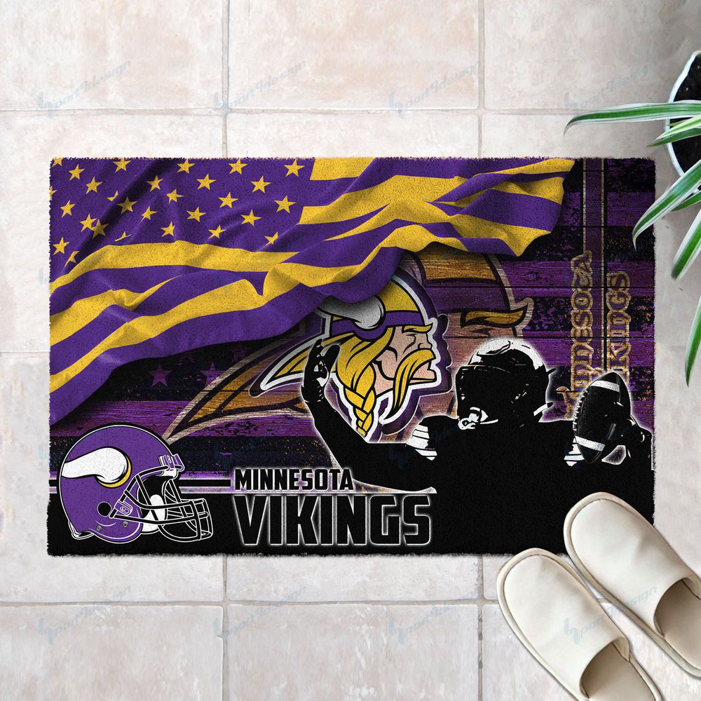 Minnesota Vikings Doormat, Gift For Home Decor Minnesota Vikings Doormat, Gift For Home Decor