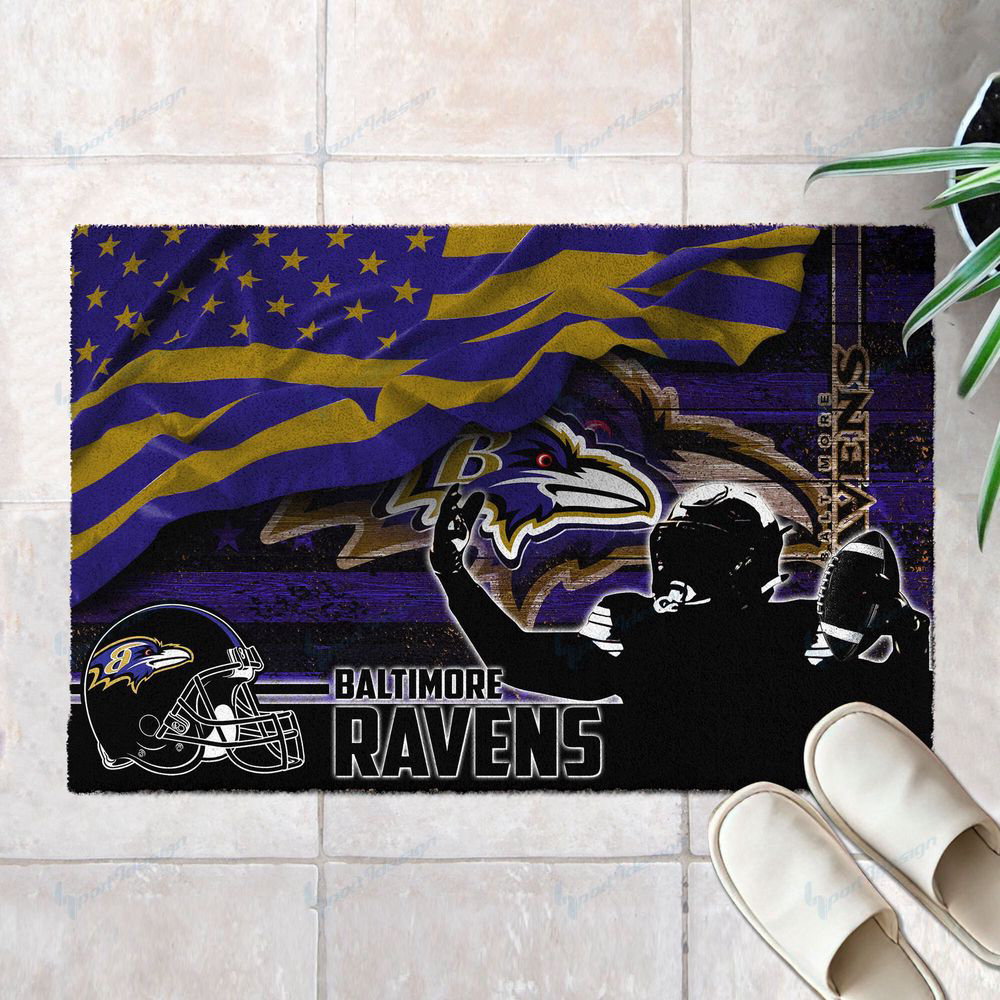 Baltimore Ravens Doormat, Gift For Home Decor Baltimore Ravens Doormat, Gift For Home Decor