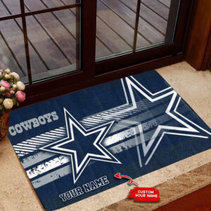 Dallas Cowboys Personalized Doormat, Gift For Home Decor