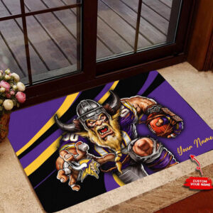 Minnesota Vikings Personalized Doormat, Gift For Home Decor