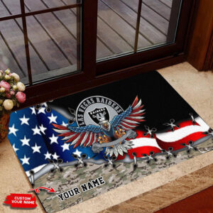 Las Vegas Raiders Personalized Doormat, Gift For Home Decor