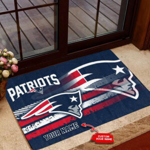 New England Patriots Personalized Doormat, Gift For Home Decor