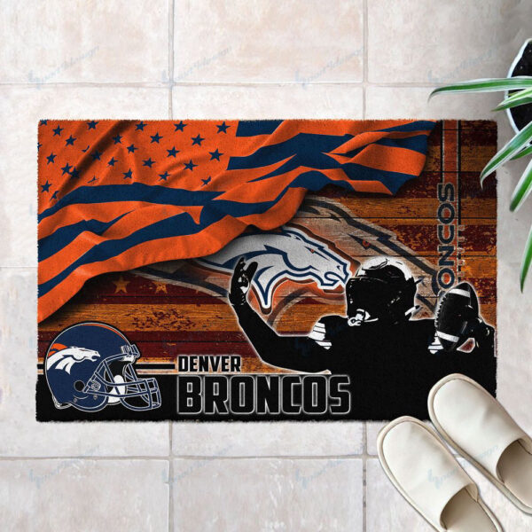 Denver Broncos Doormat, Gift For Home Decor