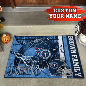 Tennessee Titans Personalized Doormat, Gift For Home Decor
