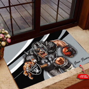 Las Vegas Raiders Personalized Doormat, Gift For Home Decor