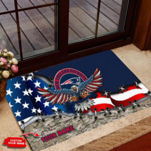 New England Patriots Personalized Doormat, Gift For Home Decor