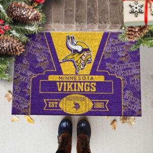 Minnesota Vikings Doormat, Gift For Home Decor
