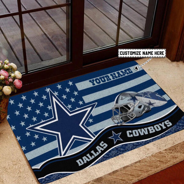 Dallas Cowboys Personalized Doormat, Gift For Home Decor