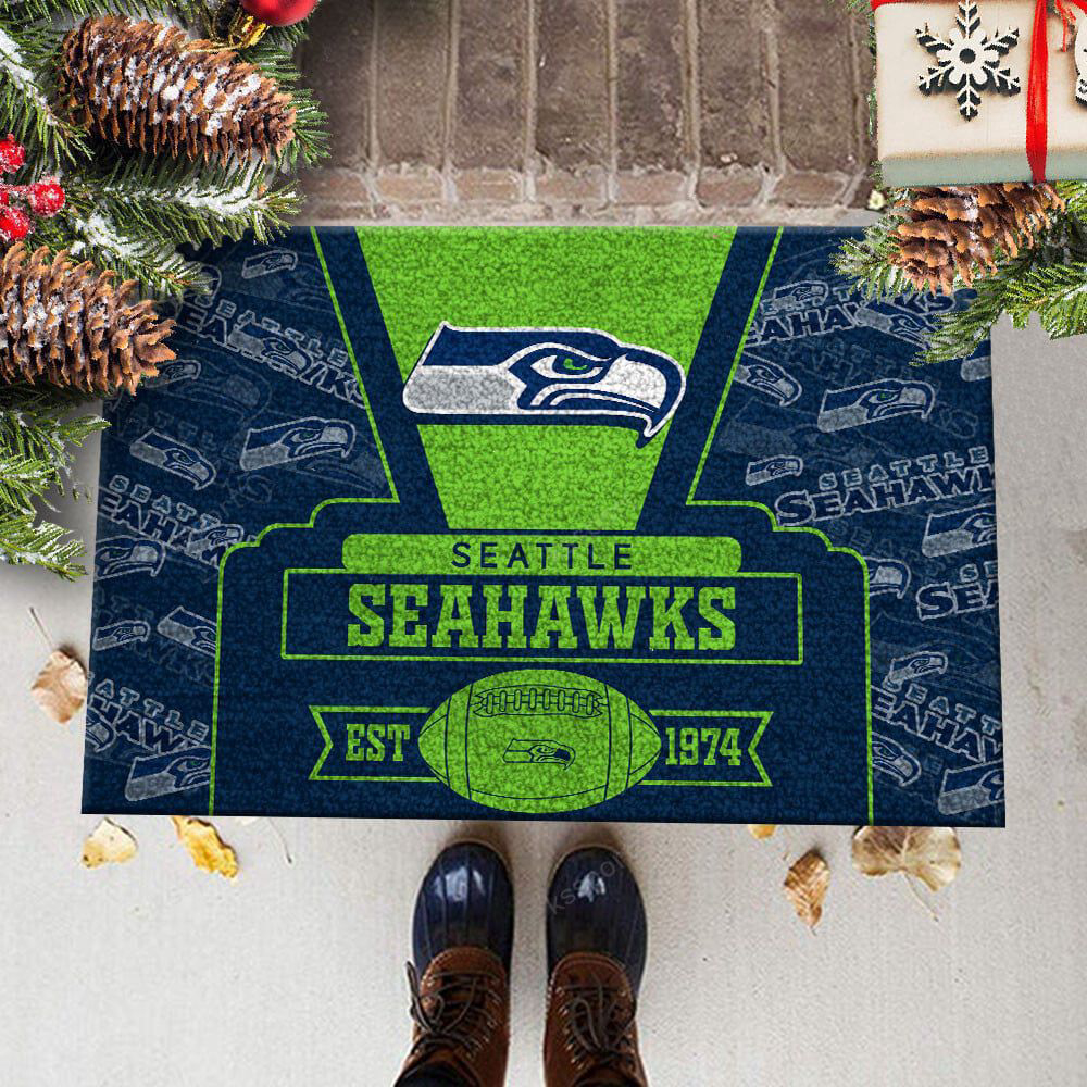 Seattle Seahawks Doormat, Gift For Home Decor Seattle Seahawks Doormat, Gift For Home Decor