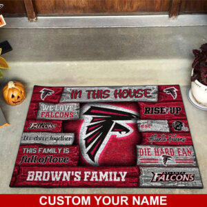 Atlanta Falcons NFL, Custom Doormat For Couples This Year