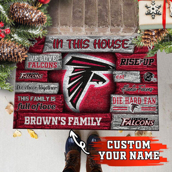 Atlanta Falcons NFL, Custom Doormat For Couples This Year