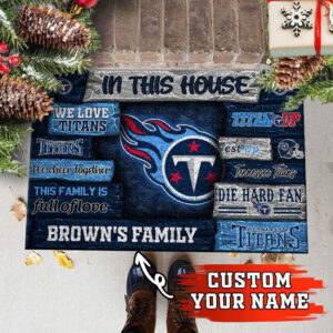 Tennessee Titans NFL, Custom Doormat For Couples This Year 3