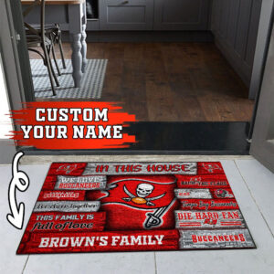 Tampa Bay Buccaneers NFL, Custom Doormat For Couples This Year 3