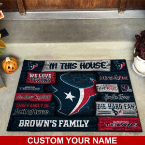 Houston Texans NFL, Custom Doormat For Couples This Year