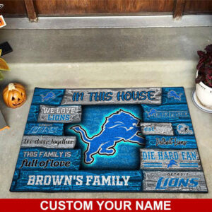 Detroit Lions NFL, Custom Doormat For Couples This Year