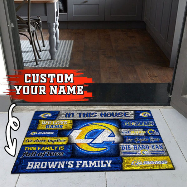 Los Angeles Rams NFL, Custom Doormat For Couples This Year