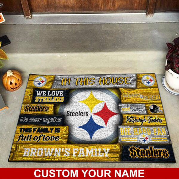 Pittsburgh Steelers NFL, Custom Doormat For Couples This Year