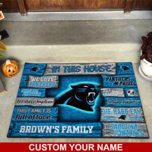 Carolina Panthers NFL, Custom Doormat For Couples This Year