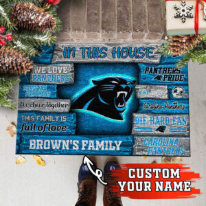 Carolina Panthers NFL, Custom Doormat For Couples This Year