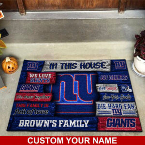 New York Giants NFL, Custom Doormat For Couples This Year