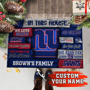 New York Giants NFL, Custom Doormat For Couples This Year