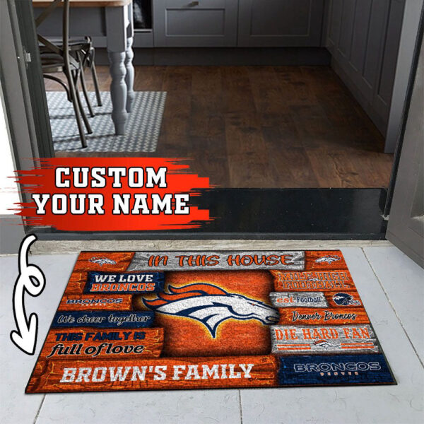 Denver Broncos NFL, Custom Doormat For Couples This Year