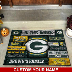 Green Bay Packers NFL, Custom Doormat For Couples This Year