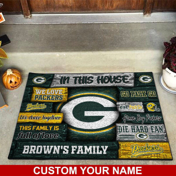 Green Bay Packers NFL, Custom Doormat For Couples This Year