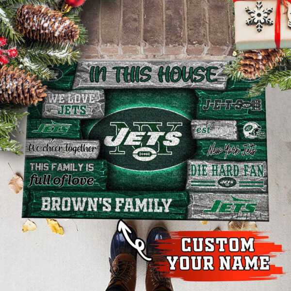 New York Jets NFL, Custom Doormat For Couples This Year