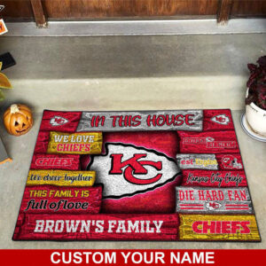 Kansas City Chiefs NFL, Custom Doormat For Couples This Year